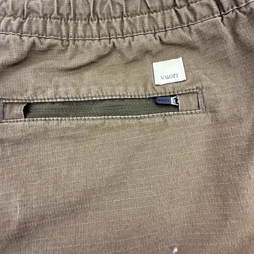Vuori Olive Ripstop Drawstring Shorts L - Picture 4 of 4
